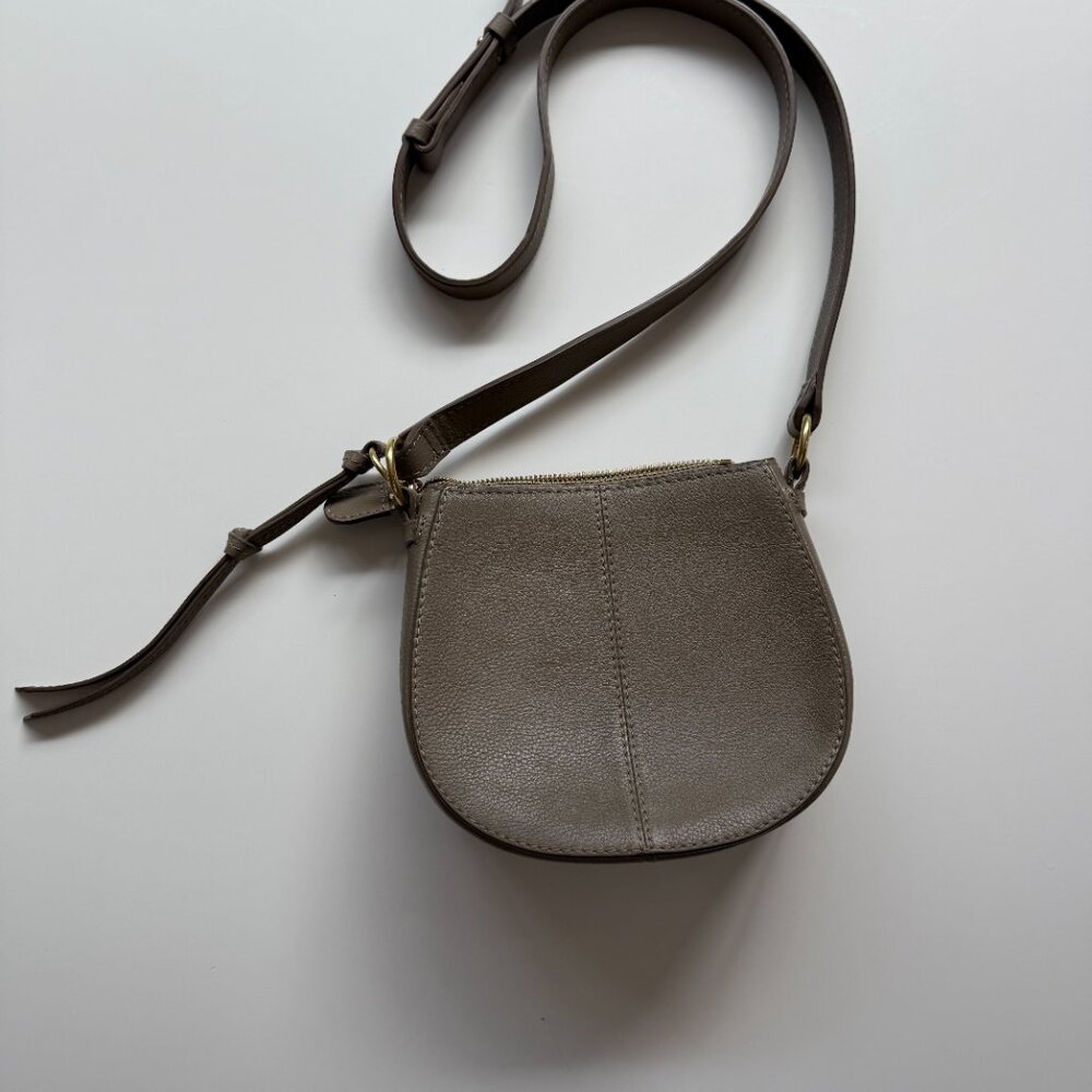 See by Chloe Suede & Leather Grey Shoulder Handbag w grommets - Picture 5 of 7